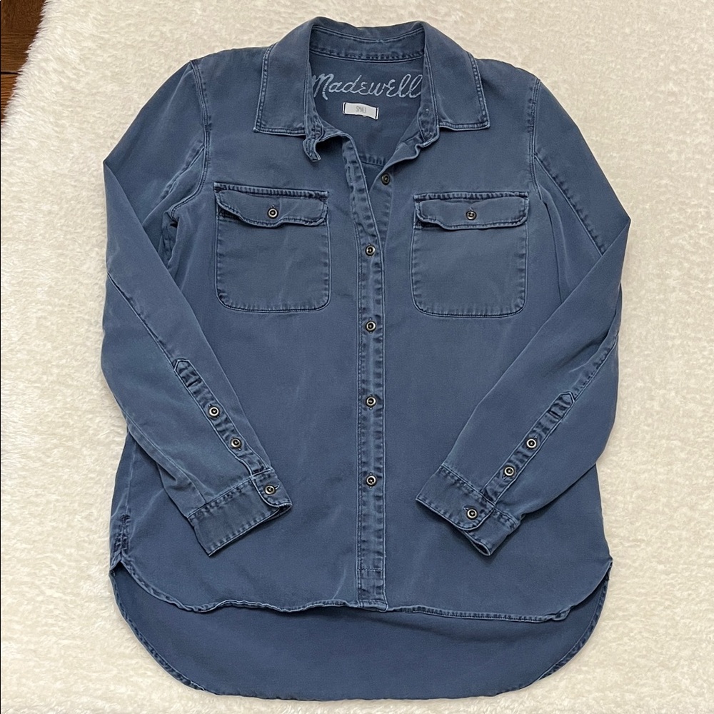 Madewell Indigo Blue Button-Down Shirt